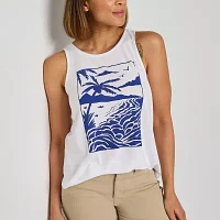 St. John's Bay Womens Tall Scoop Neck Sleeveless Tank Top