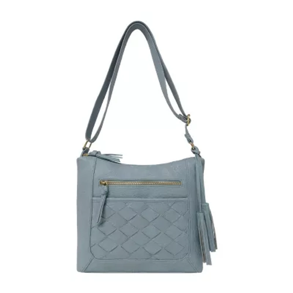 Bueno of California Woven Crossbody Bag