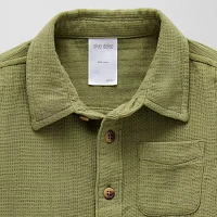Okie Dokie Toddler & Little Boys Long Sleeve Button-Down Shirt