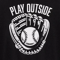Okie Dokie Toddler & Little Boys Active Crew Neck Short Sleeve Graphic T-Shirt