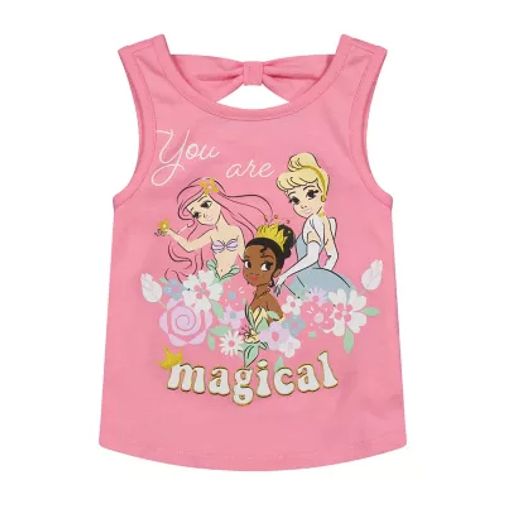 Toddler Girls Round Neck Princess Tank Top