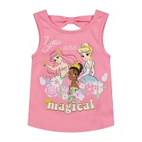 Toddler Girls Round Neck Princess Tank Top