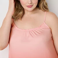 Ambrielle Womens Plus Sleeveless Chemise
