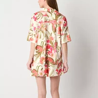 Ambrielle Womens Short Sleeve 2-pc. Shorts Pajama Set
