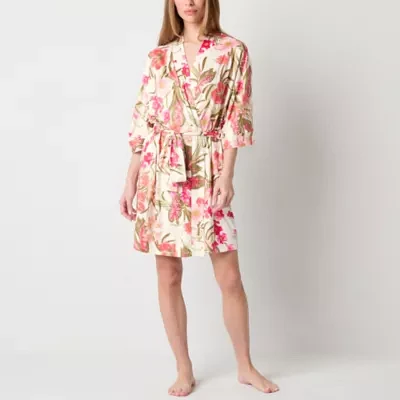 Ambrielle Womens Long Sleeve Length Robe