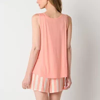 Liz Claiborne Womens V-Neck Sleeveless 2-pc. Pajama Sets