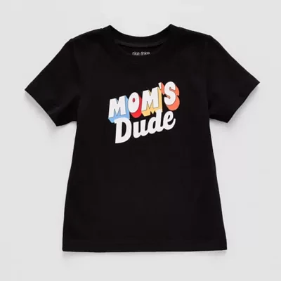 Okie Dokie Toddler & Little Boys Crew Neck Short Sleeve Graphic T-Shirt