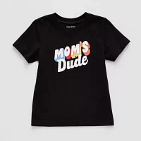 Okie Dokie Toddler & Little Boys Crew Neck Short Sleeve Graphic T-Shirt