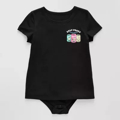 Thereabouts Little & Big Girls Adaptive Short Sleeve Bodysuit
