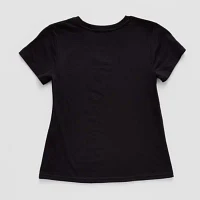Xersion Little & Big Girls Crew Neck Short Sleeve Graphic T-Shirt
