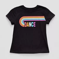 Xersion Little & Big Girls Crew Neck Short Sleeve Graphic T-Shirt