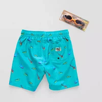 ZeroXposur Little & Big Boys Shark Above The Knee Waves Swim Trunks