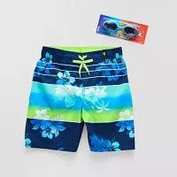 ZeroXposur Little & Big Boys At The Knee Floral Board Shorts