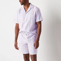 Stafford Mens Short Sleeve 2-pc. Shorts Pajama Set