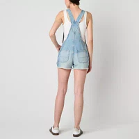 Arizona Sleeveless Womens Shortalls-Juniors