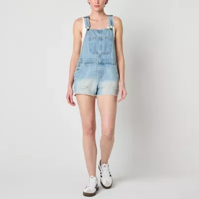 Arizona Sleeveless Womens Shortalls-Juniors