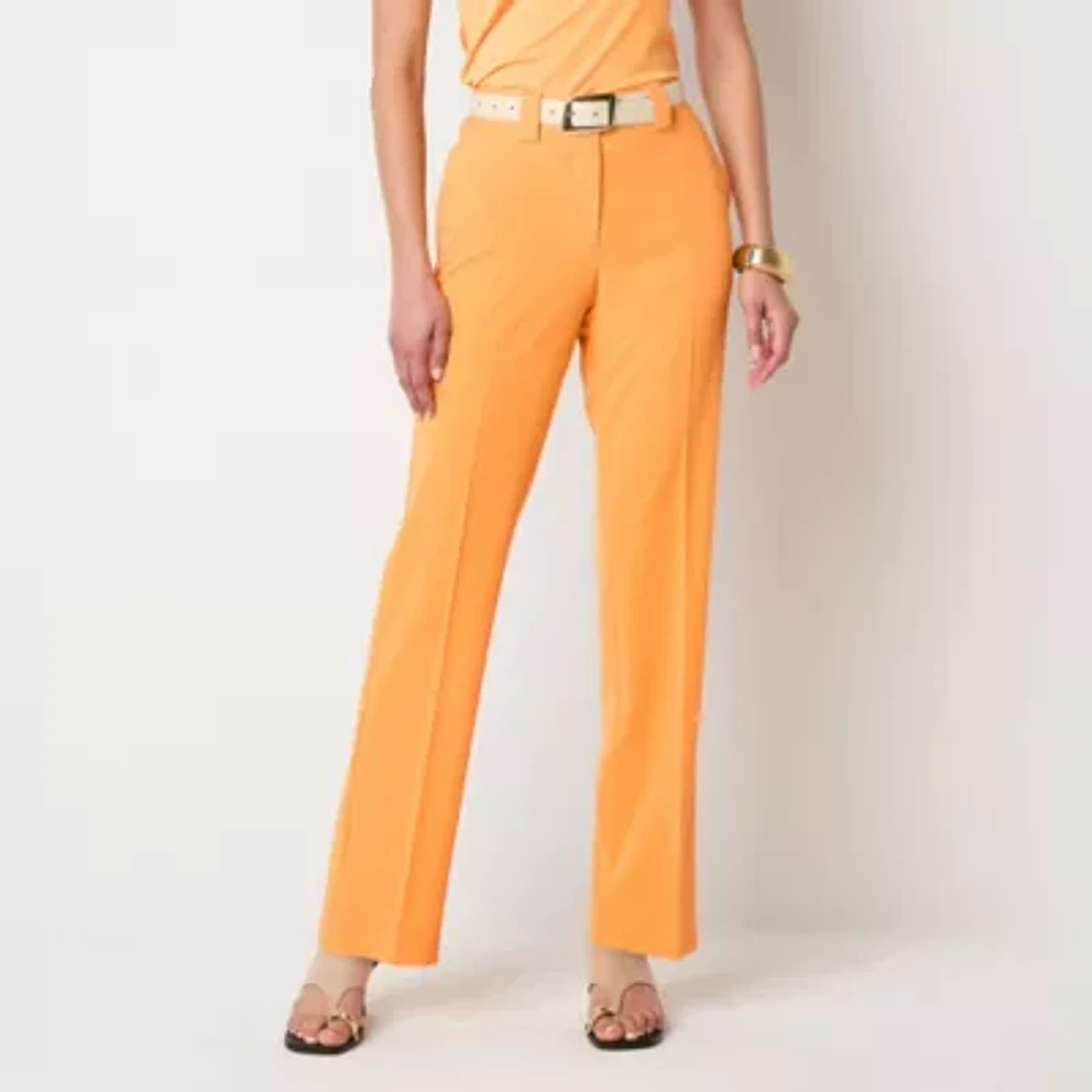 Worthington Womens Modern Straight Trouser