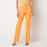Worthington Womens Modern Straight Trouser