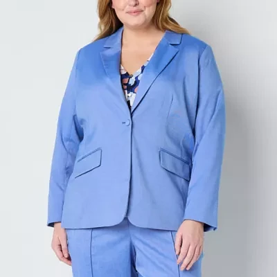 Liz Claiborne Womens Classic Fit Blazer Plus