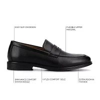 Vance Co Mens Phineas Almond Closed Toe Loafers