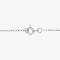 Diamonart Womens White Cubic Zirconia Sterling Silver Flower Pendant Necklaces