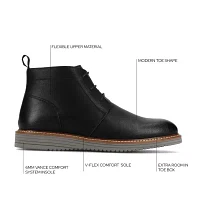 Vance Co Mens Stratton Flat Heel Chukka Boots