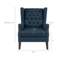 Madison Park Roan Button Tufted Wing Chair