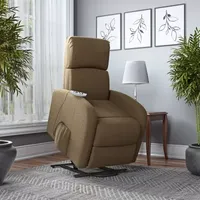 ProLounger Modern Power Recline and Lift Chair with Heat Massage Chenille