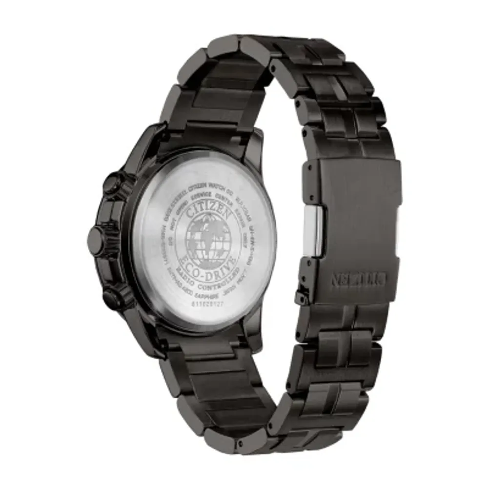Citizen Mens Chronograph Gray Stainless Steel Bracelet Watch Cb5887-55h