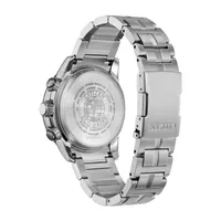 Citizen Pcat Mens Chronograph Atomic Time Silver Tone Stainless Steel Bracelet Watch - Cb5880-54l