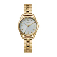 Drive from Citizen Womens Gold Tone Stainless Steel Bracelet Watch Em0682-74a