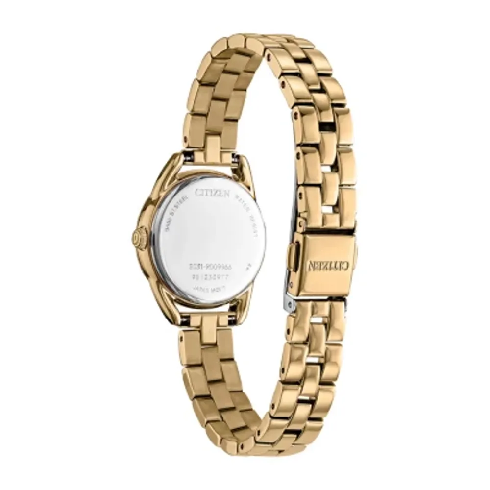 Drive from Citizen Womens Gold Tone Stainless Steel Bracelet Watch Em0682-74a