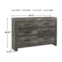 Signature Design by Ashley® Wymer Collection 6-Drawer Dresser