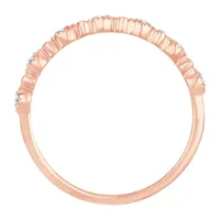 1/ CT. T.W. Natural White Diamond 10K Rose Gold Wedding Band