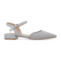 Journee Collection Womens Ansley Pointed Closed Toe Ballet Flats