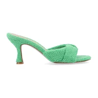 Journee Collection Womens Mannon Round Open Toe Stiletto Heel Pumps
