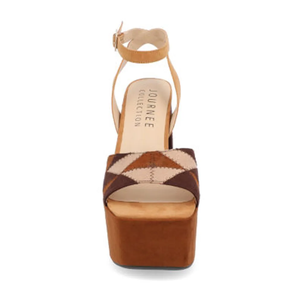 Journee Collection Womens Asherby Heeled Sandals