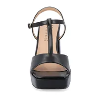 Journee Collection Womens Parson Heeled Sandals