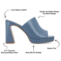 Journee Collection Womens Ezzlynn Heeled Sandals