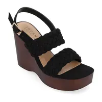 Journee Collection Womens Ayvee Wedge Sandals