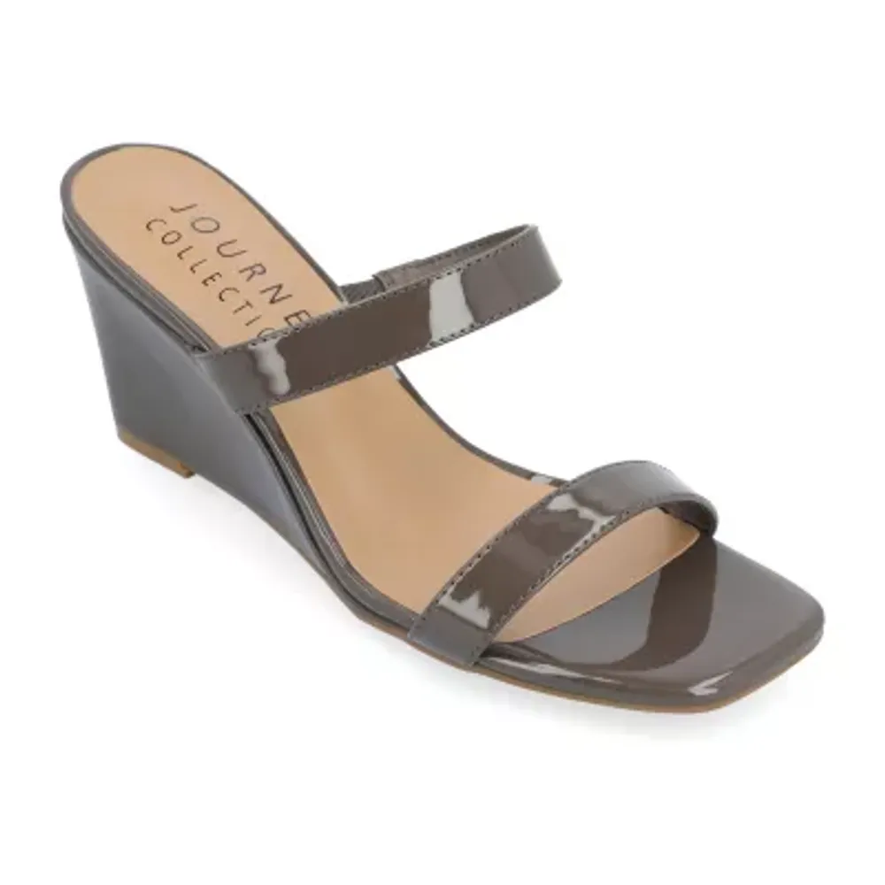 Journee Collection Womens Clover Wedge Sandals