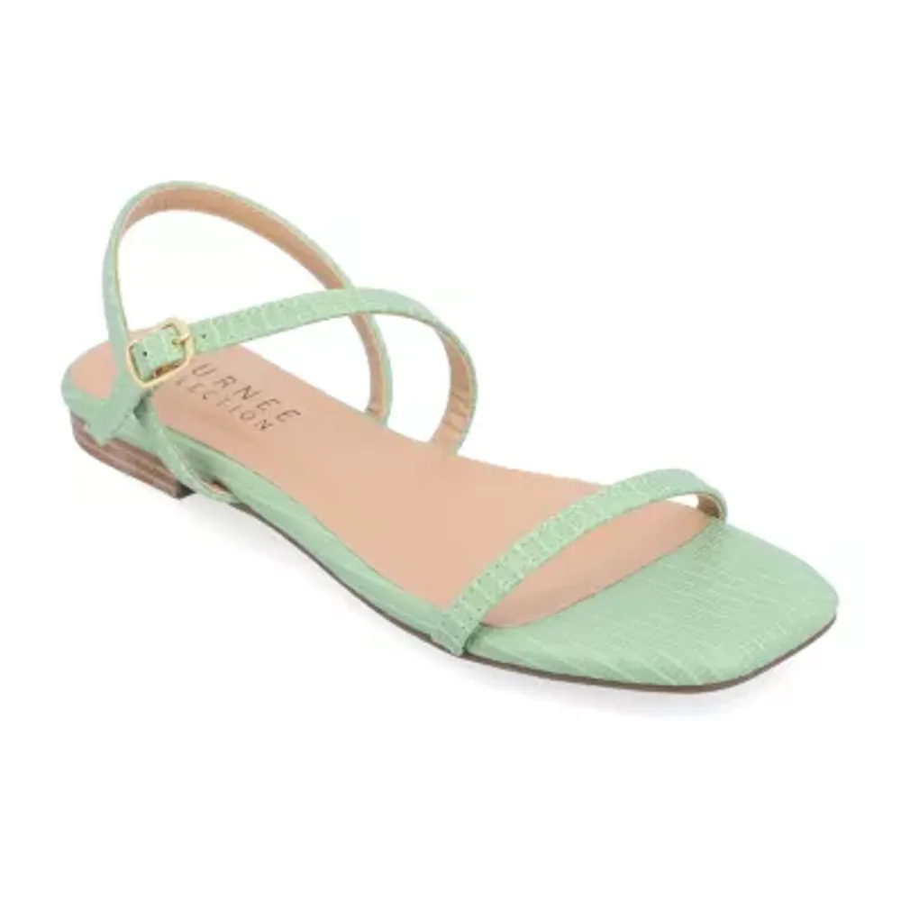 Journee Collection Womens Crishell Flat Sandals