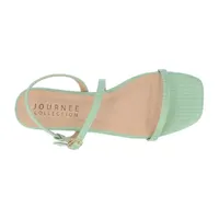 Journee Collection Womens Crishell Flat Sandals