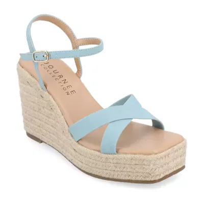 Journee Collection Womens Raniya Wedge Sandals