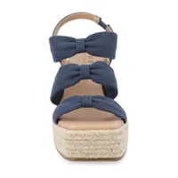 Journee Collection Womens Santorynn Wedge Sandals