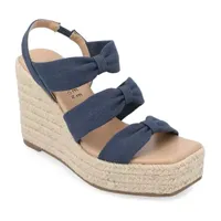 Journee Collection Womens Santorynn Wedge Sandals