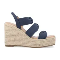 Journee Collection Womens Santorynn Wedge Sandals