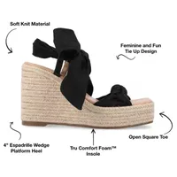 Journee Collection Womens Surria Wedge Sandals