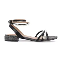 Journee Collection Womens Tulsi Ankle Strap Flat Sandals