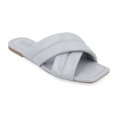 Journee Collection Womens Divyah Flat Sandals